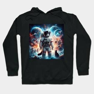 Space cat, cat astronaut Hoodie